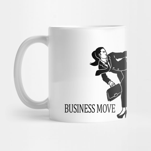 Business Move Roundhouse Kick Woman by myweirdbrain